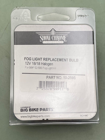 New Genuine Show Chrome 10-2595 Replacement Bulb - Headlamp 12V 18/18 Halogen