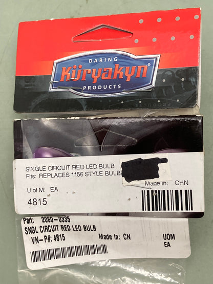 New Genuine Kuryakyn 2060-0335 Single-Circuit Red LED Bulb