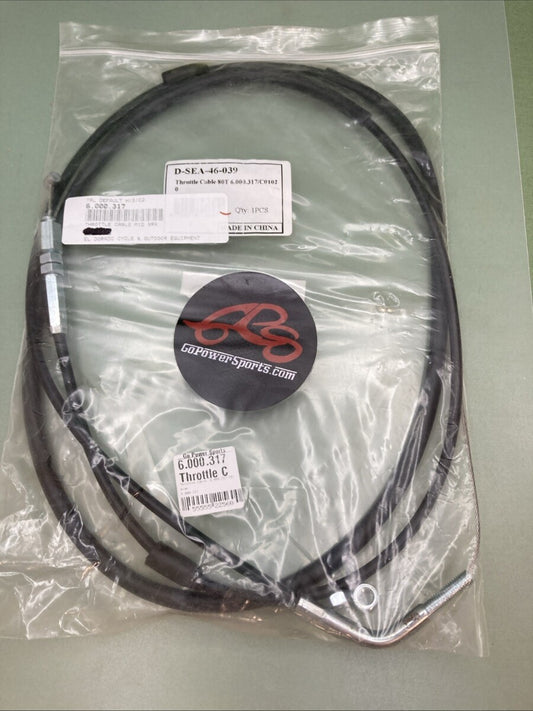 NEW GENUINE GO POWER SPORTS 6.000.317 Go Kart Throttle Cable 72"