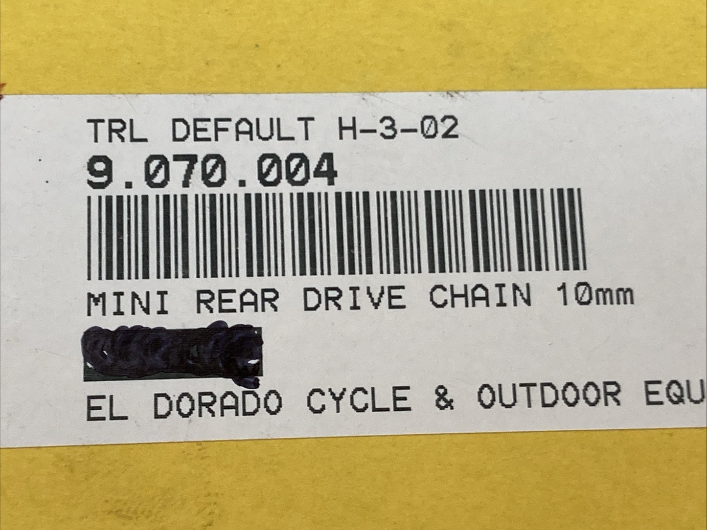 NEW GENUINE DAIDO 06B 10 FT Mini Rear Drive Chain 10mm 9.070.004 TrailMaster