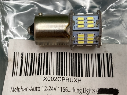 QTY 2 NEW MELPHAN-AUTO 1156 12-24V REVERSE LIGHT BULB