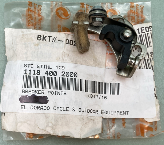 NEW GENUINE STIHL 1118-400-2000 Breaker Pionts
