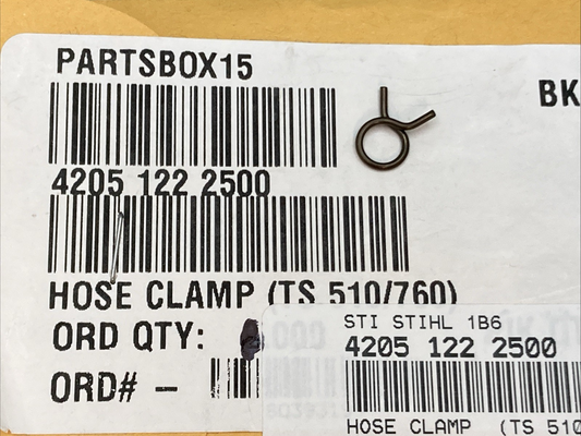 NEW GENUINE STIHL 4205-122-2500 HOSE CLAMP