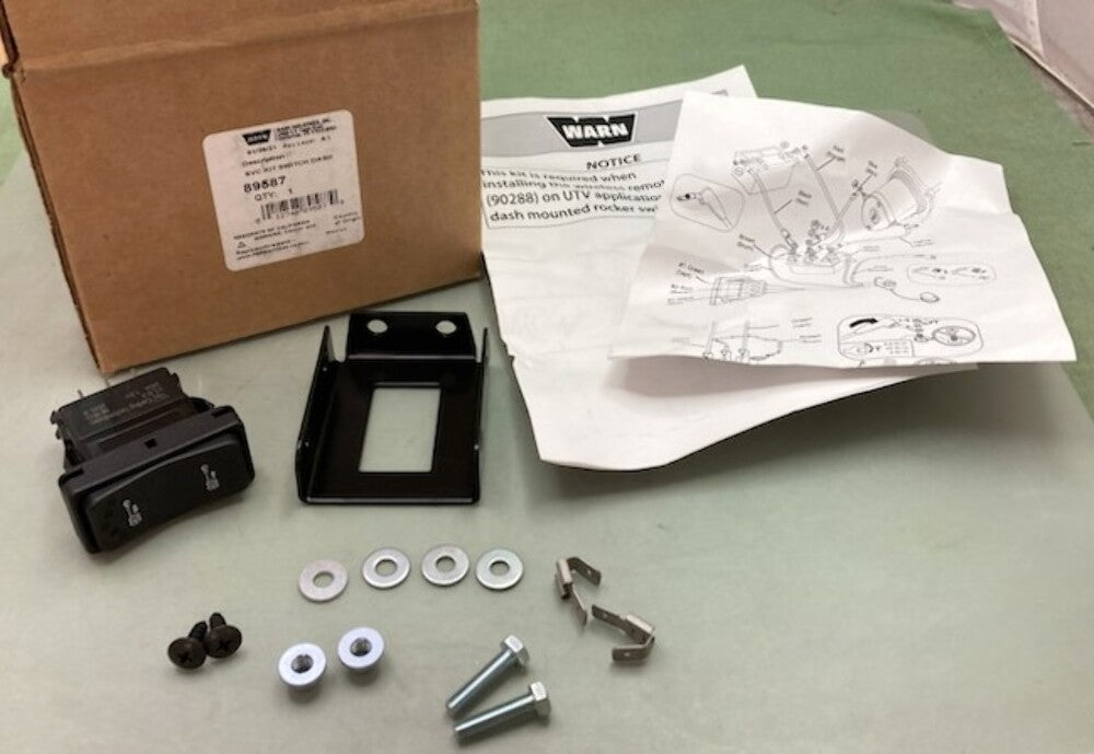 New Genuine Warn 89587 SVC Dash Switch Kit