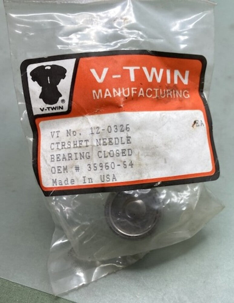 New Genuine V-Twin 12-0326 Countershaft Needle Bearing Closed
