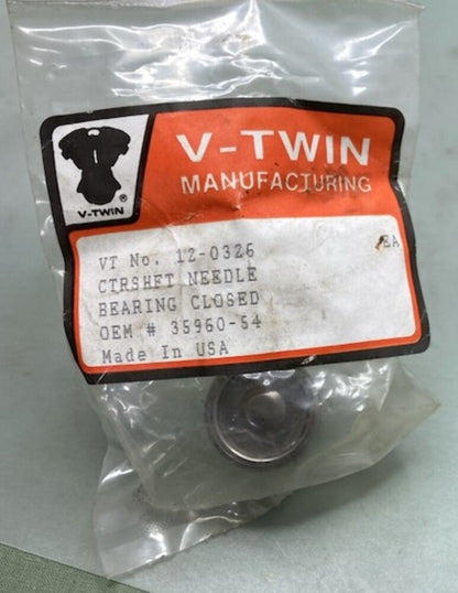 New Genuine V-Twin 12-0326 Countershaft Needle Bearing Closed