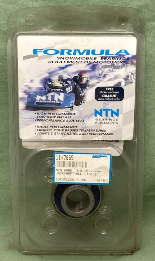 New Genuine NTN Formula-AS205-7-1PK Snowmobile Bearing