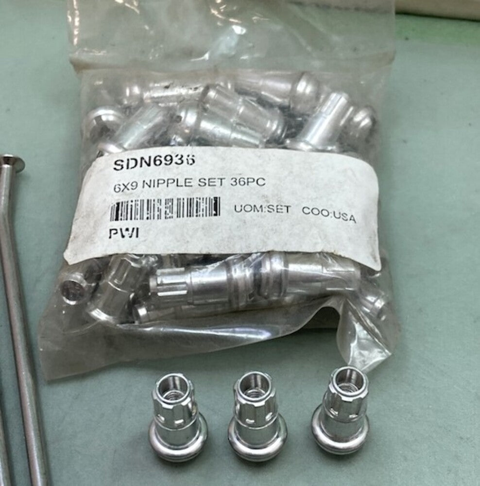 New Genuine Excel XS9-11207 Front Spoke and Nipple Set with Extra Nipple Set