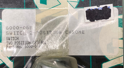 New Genuine KK 6000-068 Motorcycle 2 Position Switch Chrome 7/8"