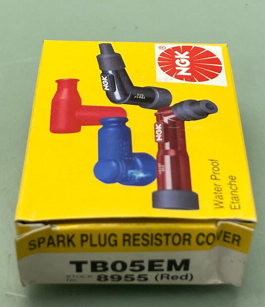 New Genuine NGK TB05EMA Spark Plug Resistor Cover 8636 (RED)