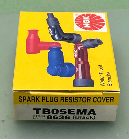 New Genuine NGK TB05EMA Spark Plug Resistor Cover 8636 (BLACK)