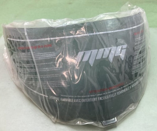 New Genuine MMG Helmet Full Face Shield Replacement, Black
