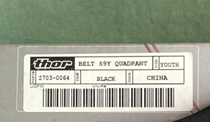 New Genuine Thor 2703-0064 Youth Quadrant Belt S9Y Black
