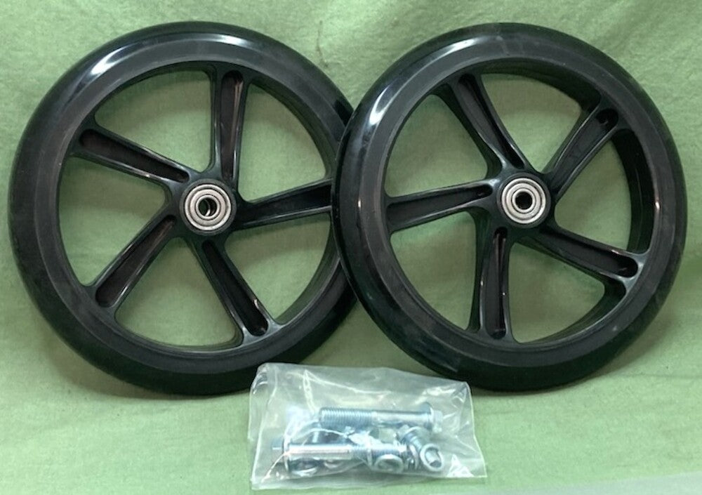 Qty 2 New Replaces Z-First 200mm Scooter Wheel 30mm Wide ABEC-5 Bearing 608ZZ