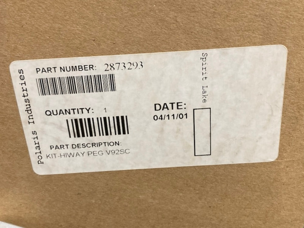 Polaris 2873293 Kit Highway Pegs New Genuine