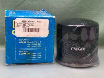 EMGO 5703-0219 Oil Filter 15400-679-013 New Genuine