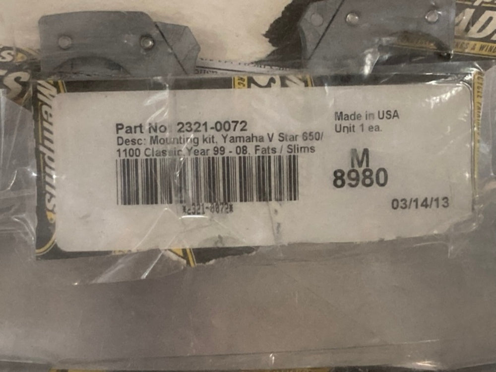 Memphis Shades 23210072 Fats/Slim Windshield Trigger Lock Mount Kit New Genuine