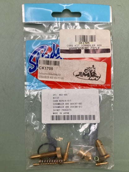 Shindy 03-406 Carb Repair Kit Scrambler 400 New Genuine