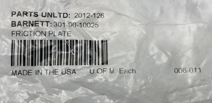 Barnett 301-90-10025 Clutch Friction Plate New Genuine