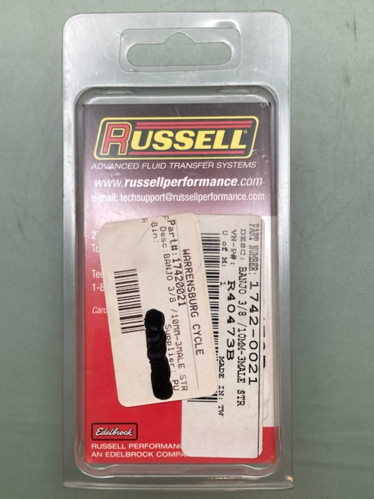 Russell R40473B Banjo 3/8 New Genuine