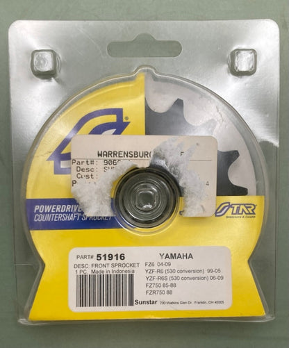 Sunstar 51916 Counter Shaft Sprocket 16T Yamaha New Genuine