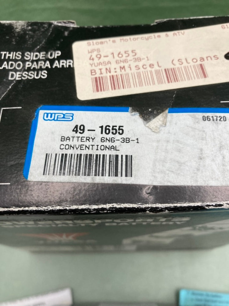 Yuasa 6N6-3B-1 Powersports Battery 6V Dry 3 7⁄8"x2 1⁄4"x4 3⁄8" New Genuine