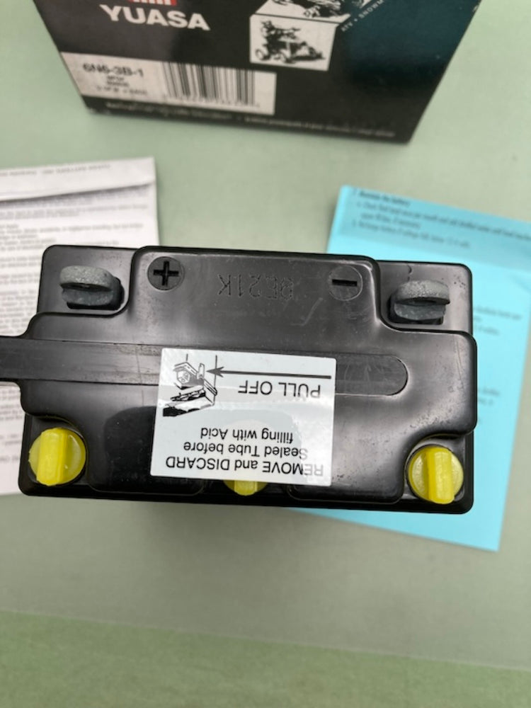 Yuasa 6N6-3B-1 Powersports Battery 6V Dry 3 7⁄8"x2 1⁄4"x4 3⁄8" New Genuine