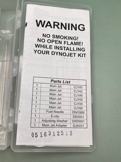 DYNOJET DJ-4112 Jet Kit for 2001-2004 Yamaha WR250F New Genuine