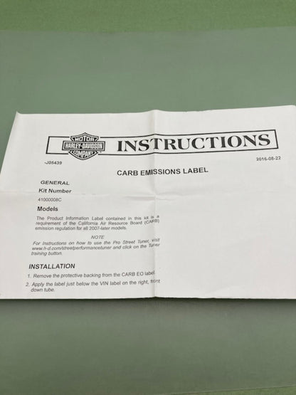 Harley Davidson 41000008C Screamin' Eagle Pro Street Tuner New Genuine