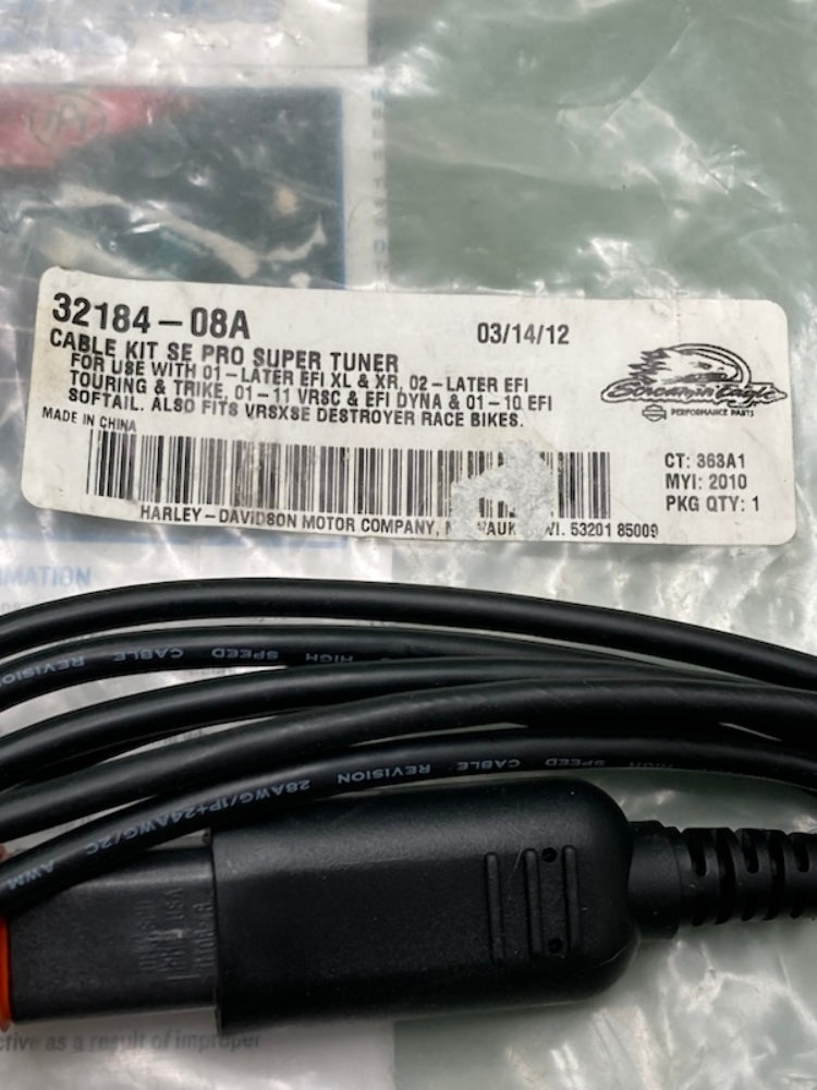 Harley-Davidson 32184-08A Screamin' Eagle Tuner Cable Kit New Genuine