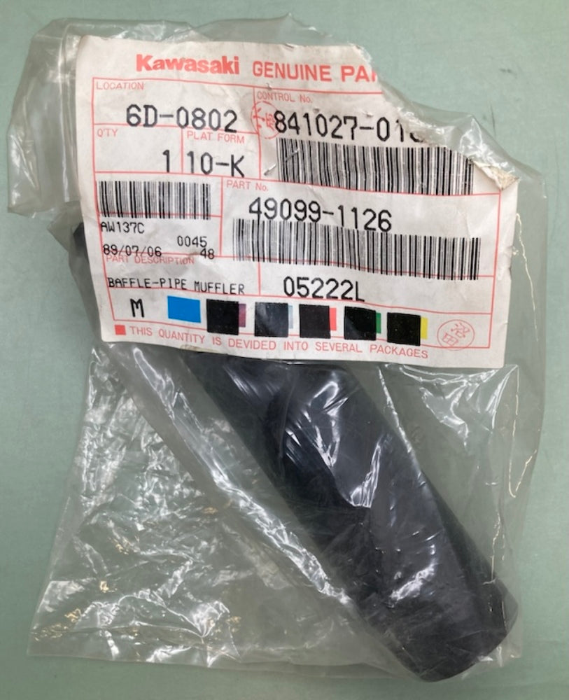 Kawasaki 49099-1126 Baffle Pipe Muffler New Genuine