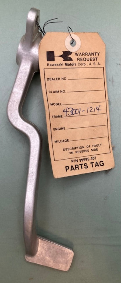 Kawasaki 43001-1214 Lever Brake Pedal New Genuine