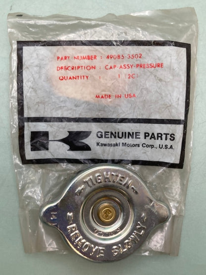 Kawasaki 49085-3502 Cap Assy Pressure New Genuine