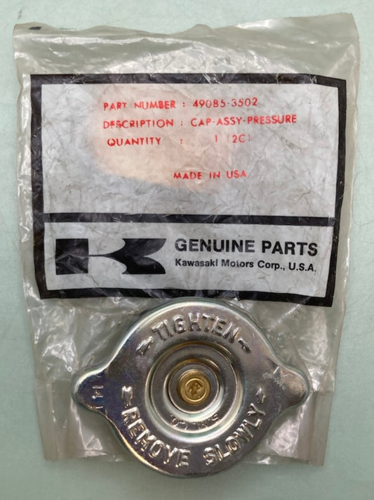 Kawasaki 49085-3502 Cap Assy Pressure New Genuine