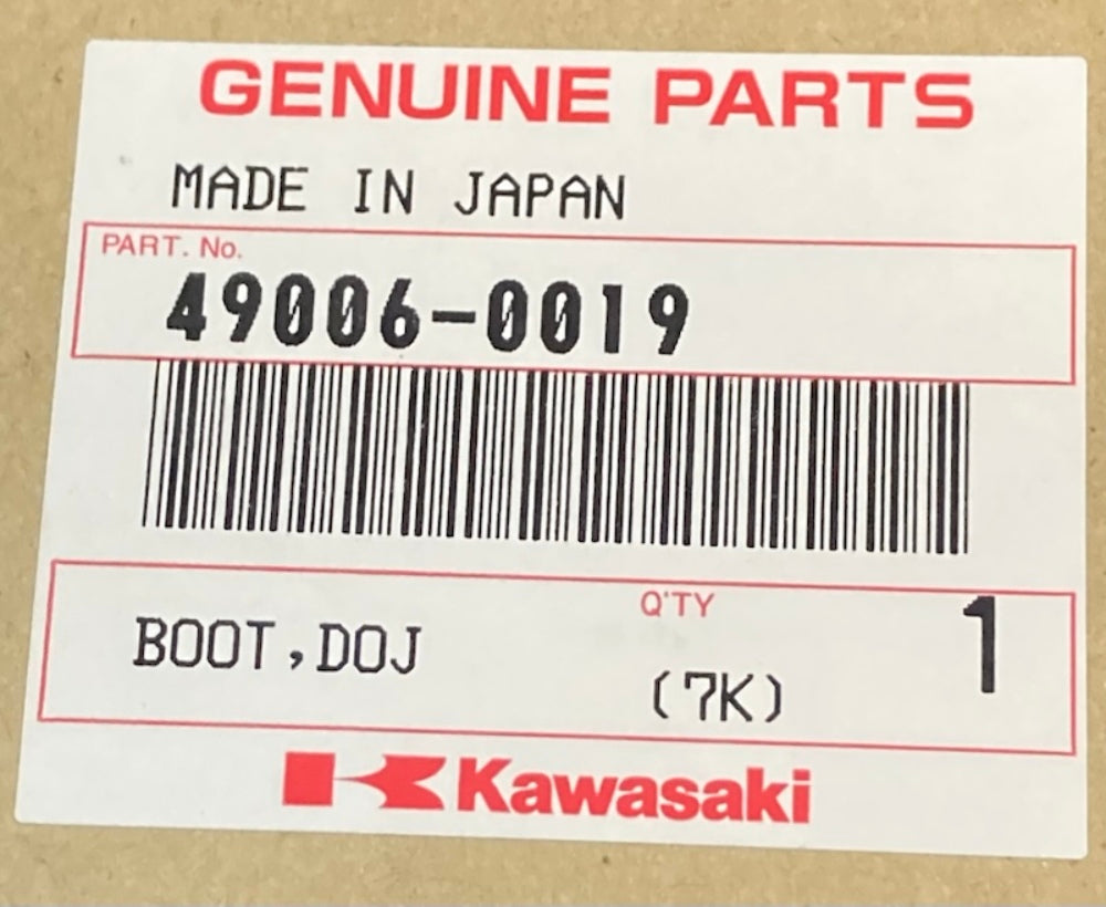 Kawasaki 49006-0019 Boot DOJ Kit New Genuine