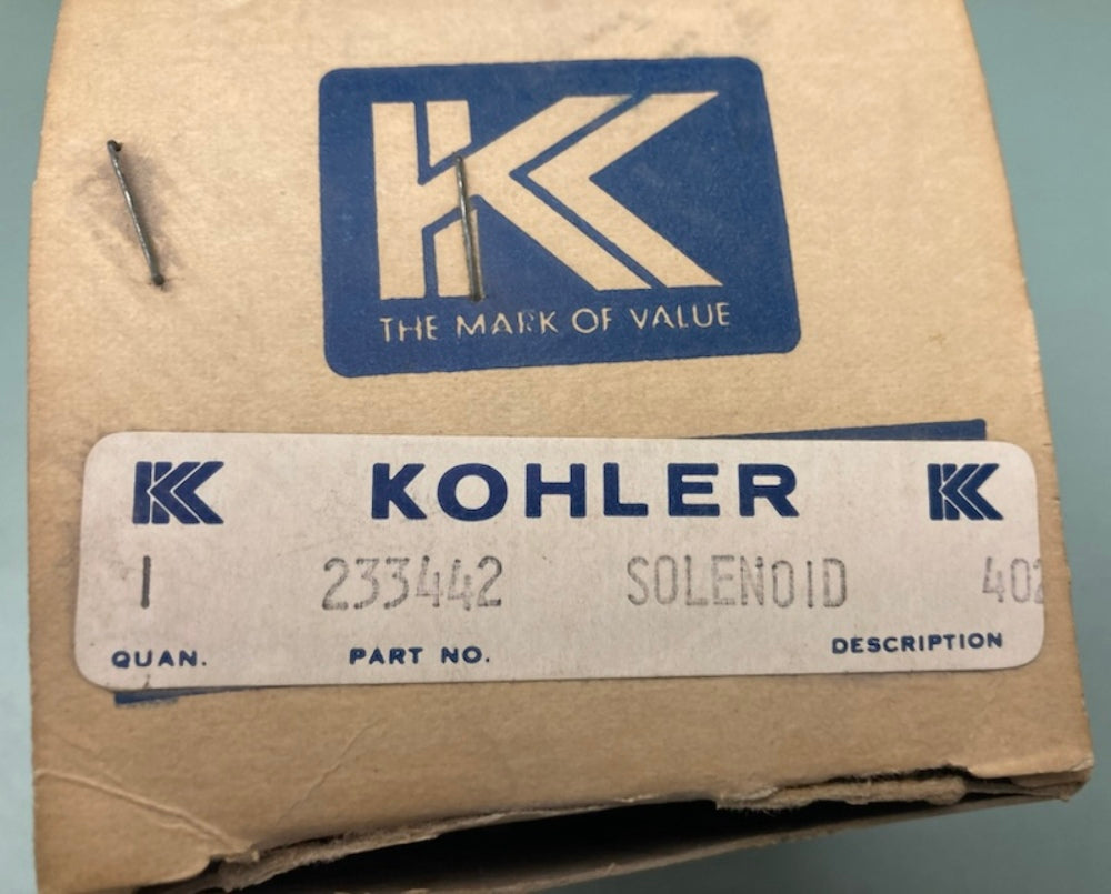 Kohler 233442 Solenoid 12VDC New Genuine 70-111224-3