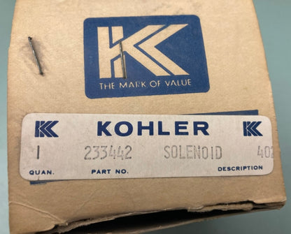 Kohler 233442 Solenoid 12VDC New Genuine 70-111224-3