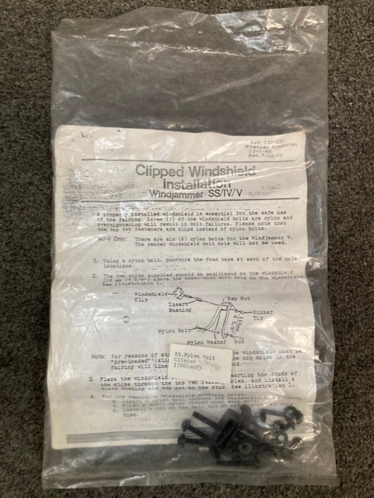 Kawasaki 17001-0003 Nylon Bolt Kit New Replaces