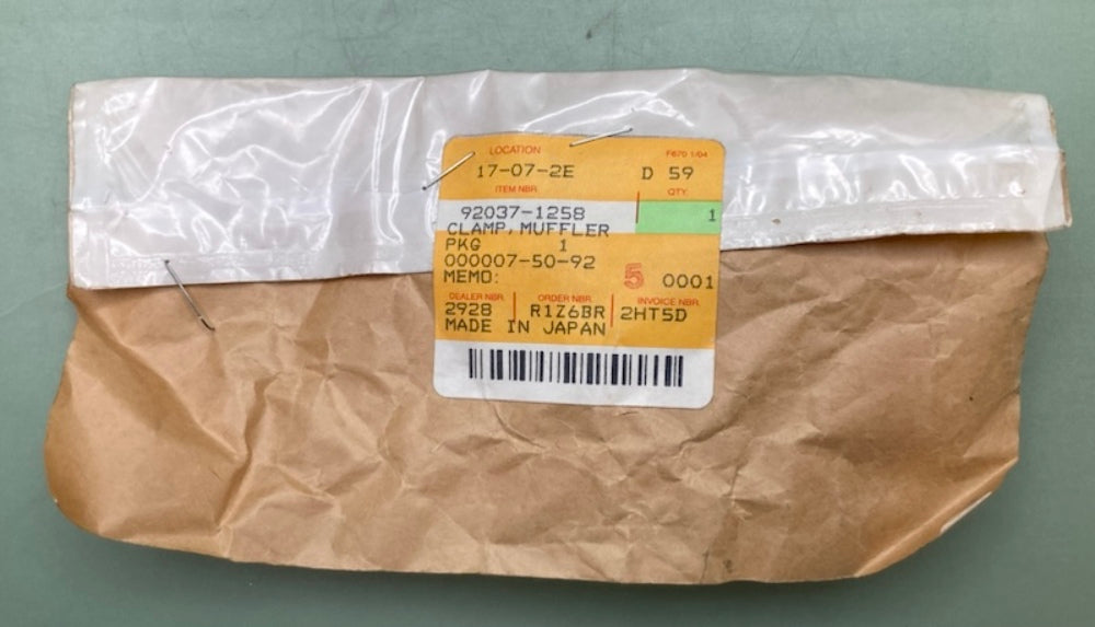 Kawasaki 92037-1258 Muffler Clamp New Replaces