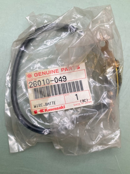 Kawasaki 26010-049 Wire Lead Battery Gro New Genuine