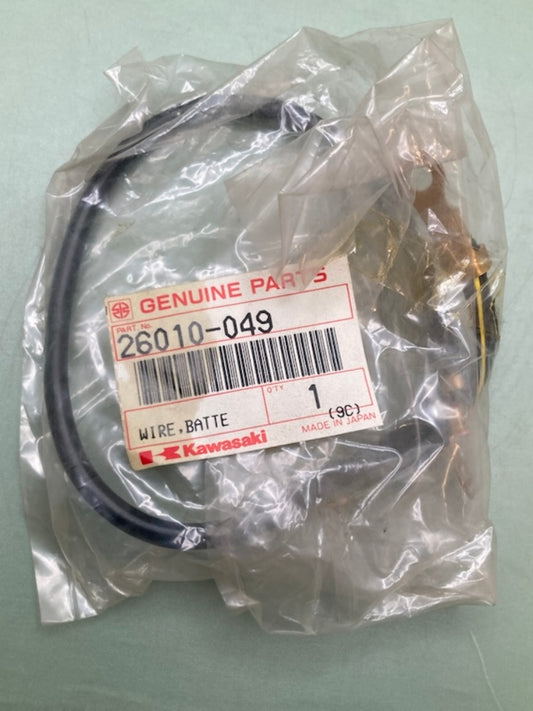 Kawasaki 26010-049 Wire Lead Battery Gro New Genuine