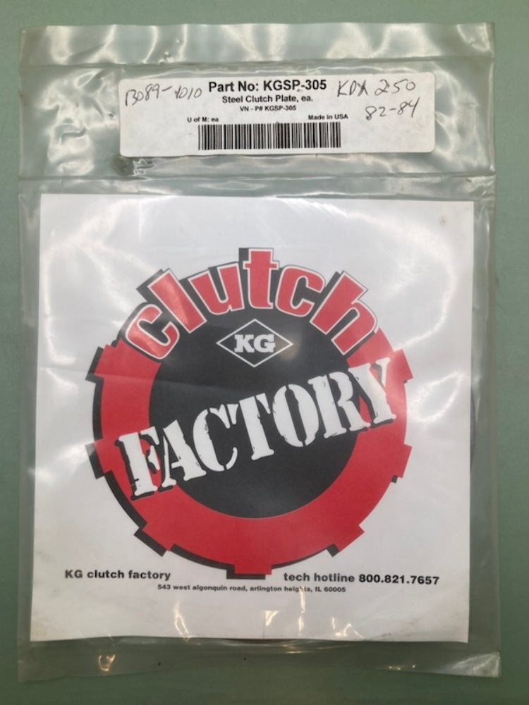 KG Clutch KGSP-305 Clutch Plate Steel New Genuine