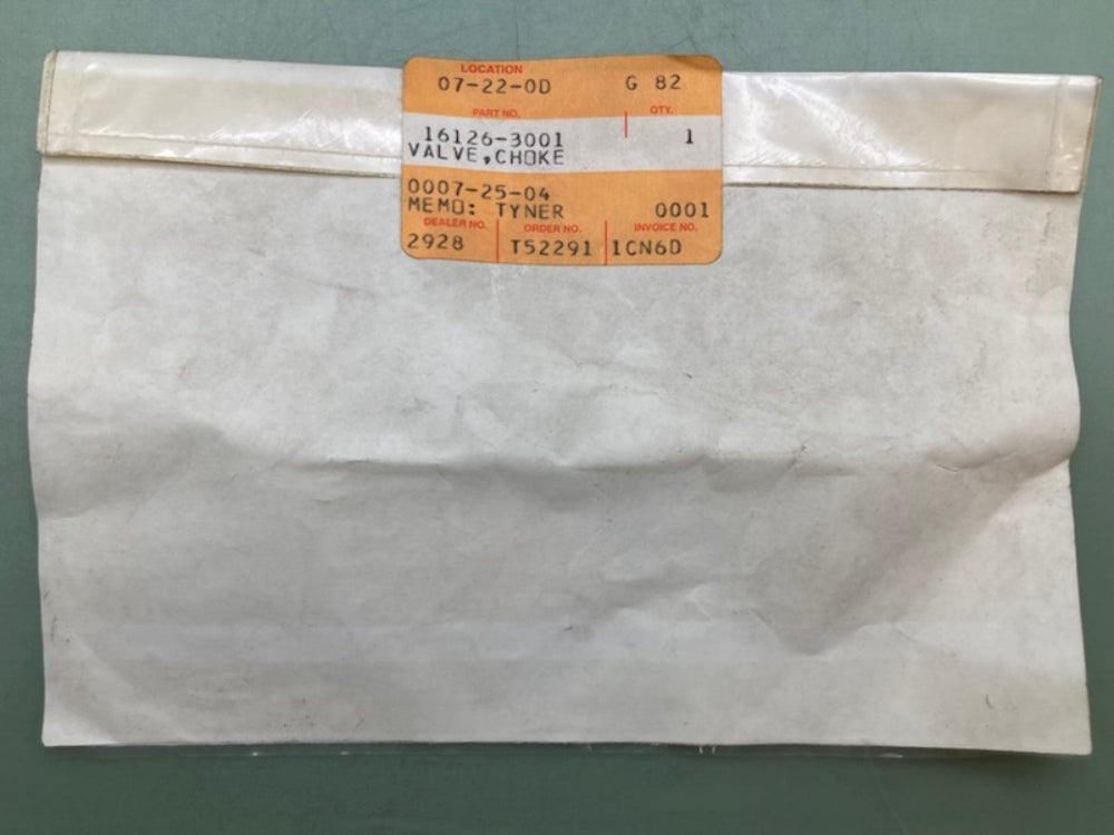 Kawasaki 16126-3001 Valve Choke New Replaces