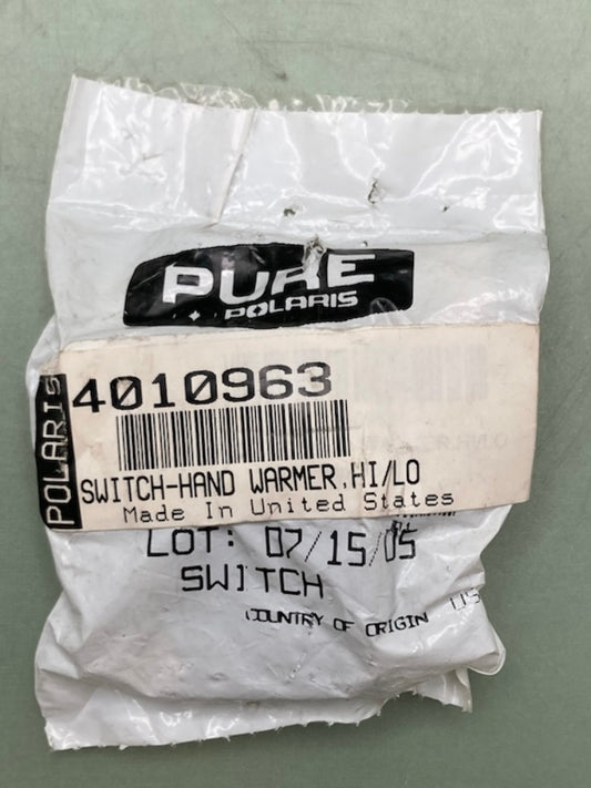 Polaris 4010963 Switch Hand Warmer Hi/Lo New Genuine