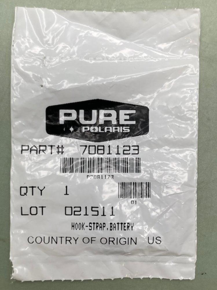 Polaris 7081123 Hook Battery Strap New Genuine