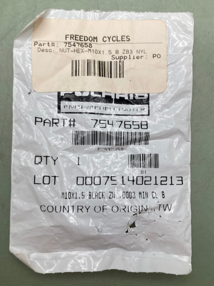 Polaris 7547658 Hex Nut New Genuine