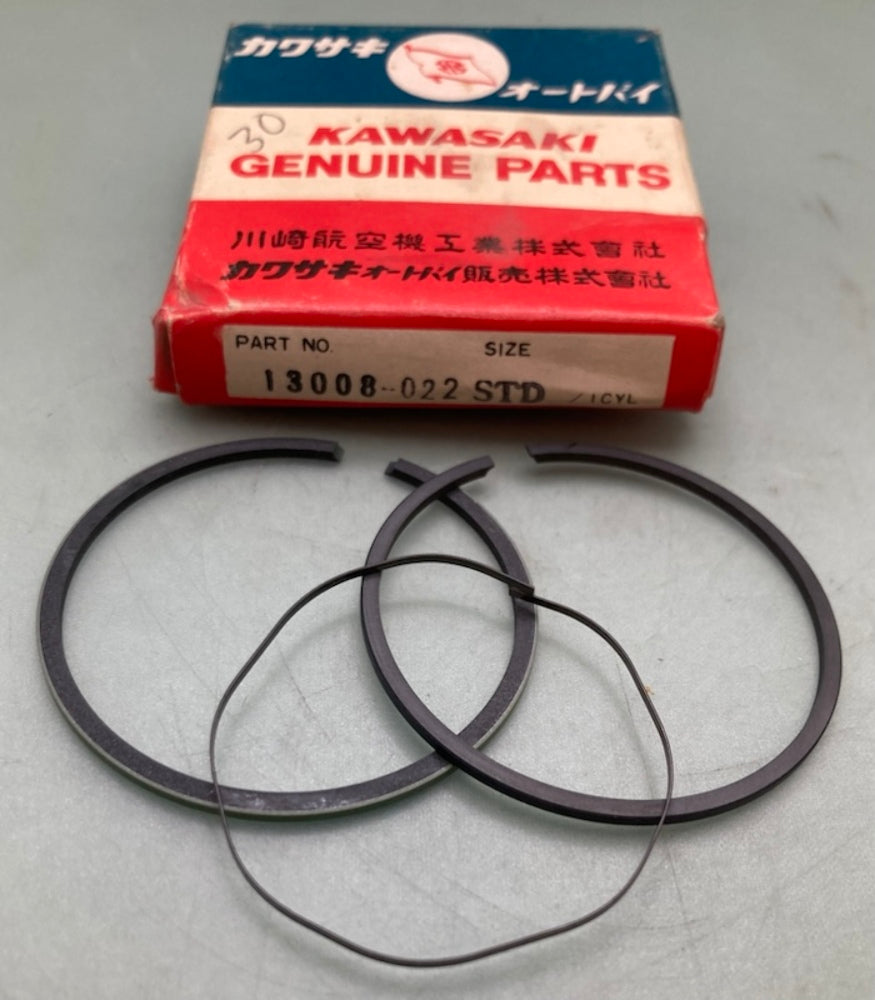 Kawasaki 13008-022 Ring Set STD New Genuine