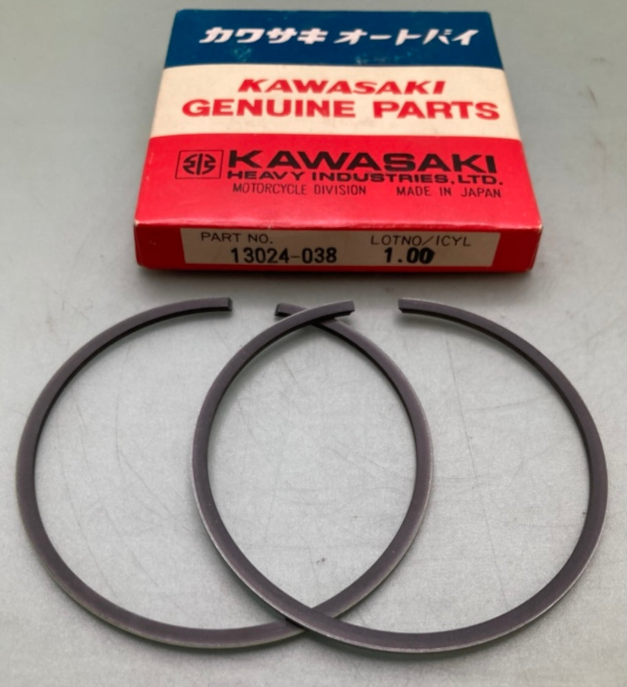 Kawasaki 13024-038 Piston Ring Set 1.00 New Genuine