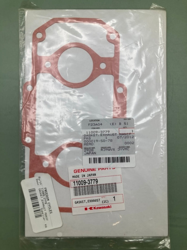 Kawasaki 11009-3779 GASKET EXHAUST MANIFOLD New Genuine