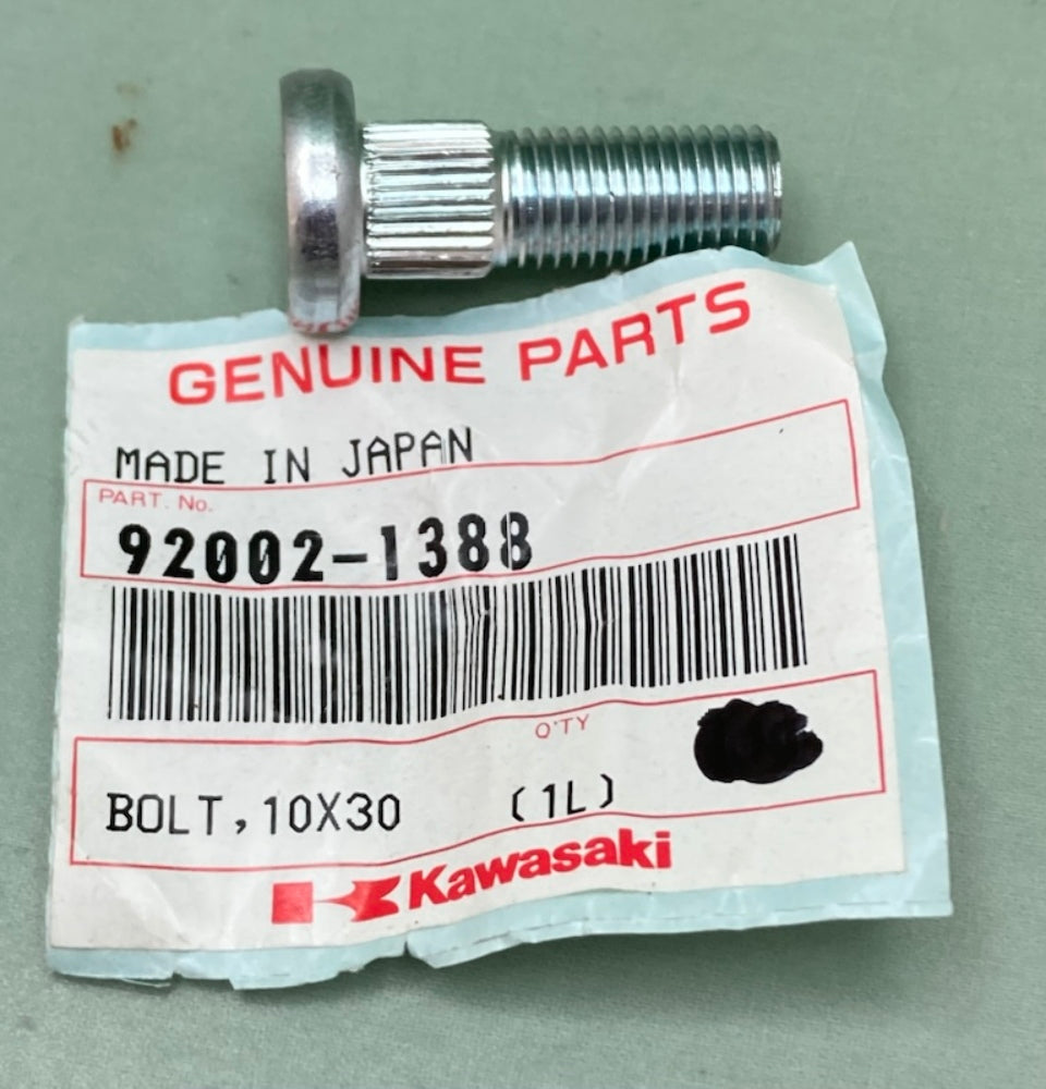 Kawasaki 92002-1388 BOLT 10X30 New Genuine